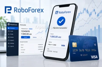 Пополнение счёта банковской картой в RoboForex Ltd