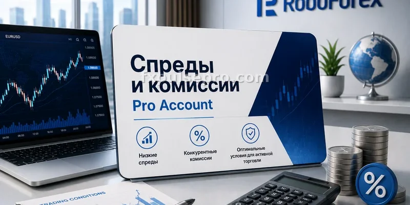 Спреды и комиссии Pro Account