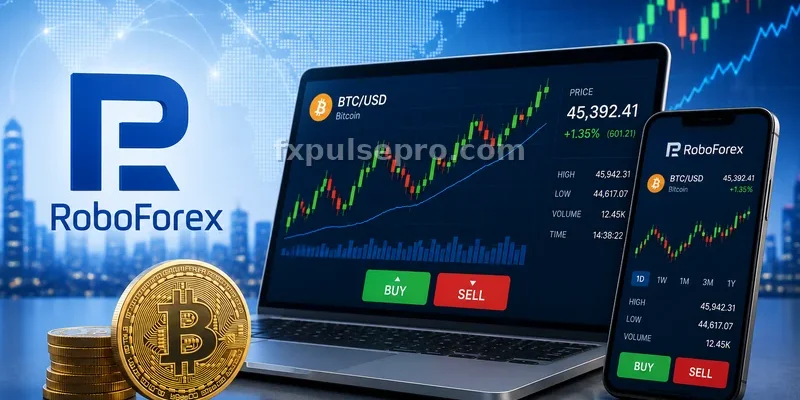 Торговля Bitcoin через RoboForex Ltd