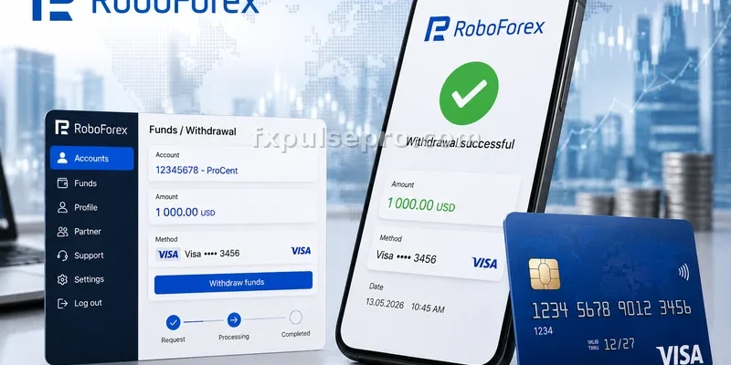 Вывод средств на банковскую карту в RoboForex Ltd